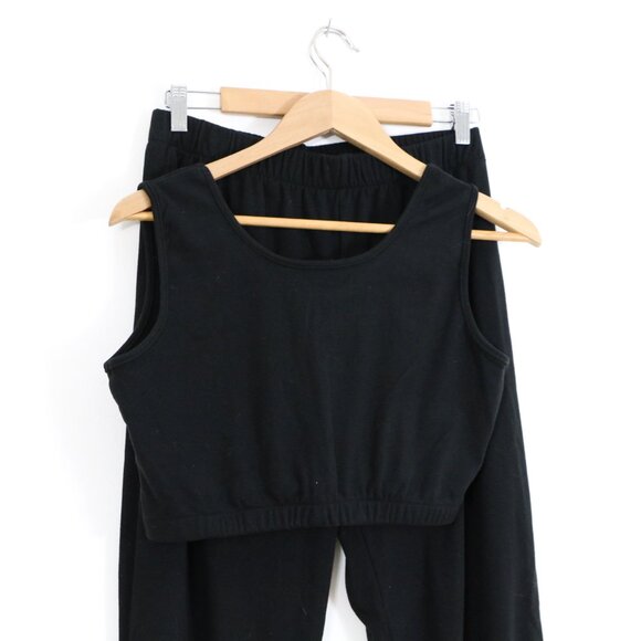 Shein Black Track-pant Jogger Sweatsuit - Picture 8 of 10